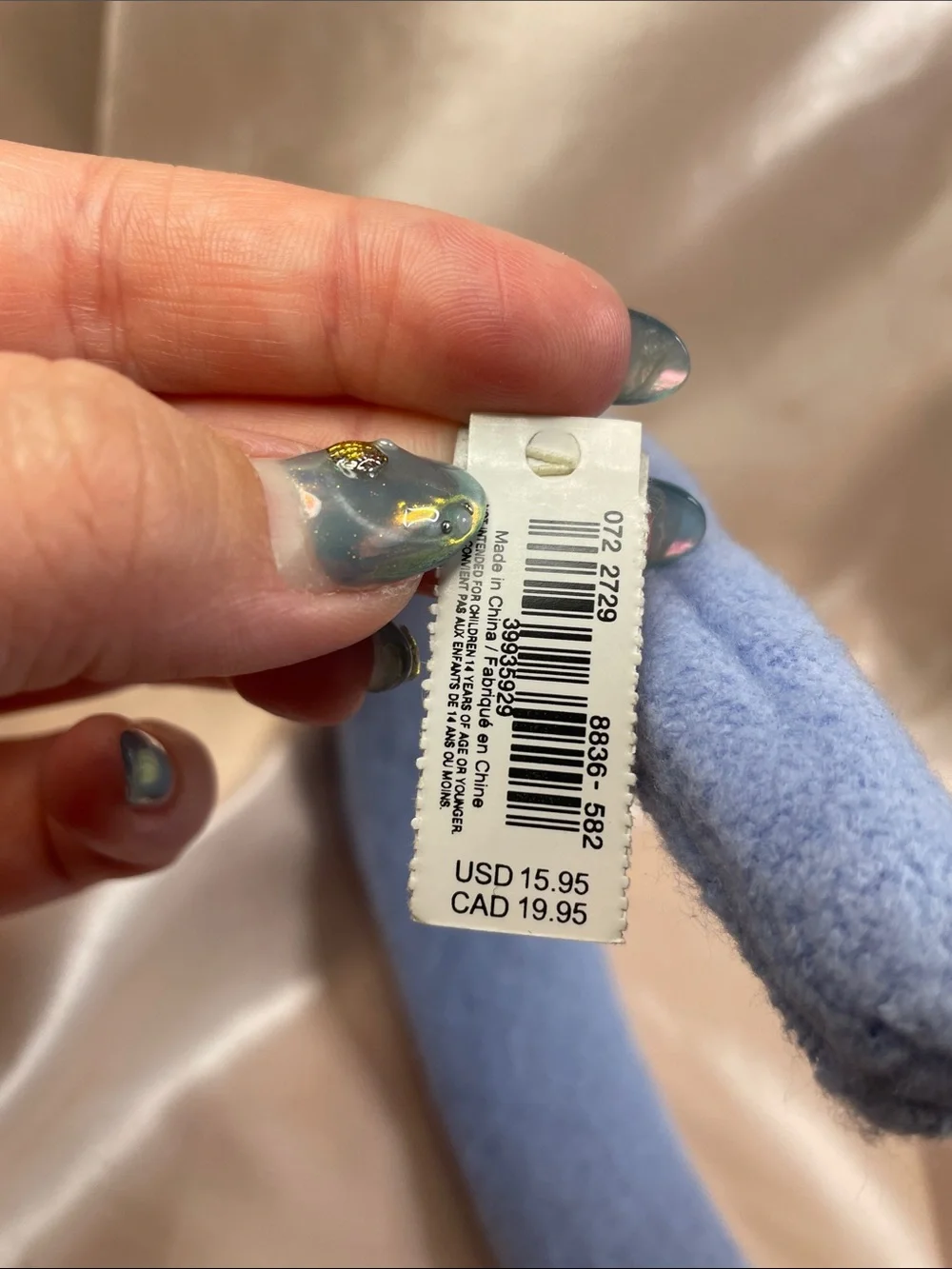 AERIE Padded Light Blue Knotted Headband - NWT